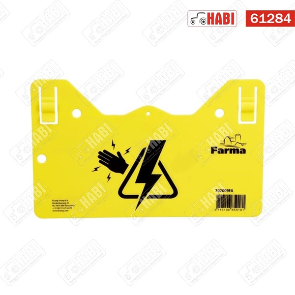 Villanypásztor figyelmeztető tábla FARMA