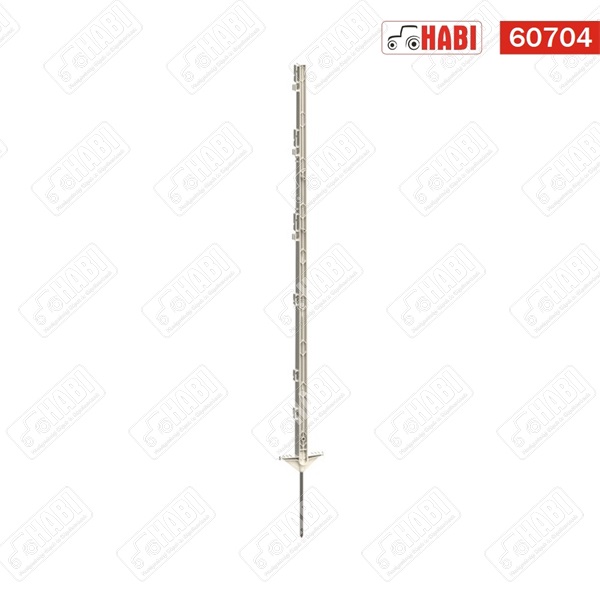 Villanypásztor tartóoszlop műanyag 125cm, 21cm-es tüskével 5db/csomag