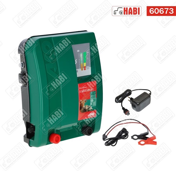 Villanypásztor trafó Duo Power X6000 smart 12V/230V AKO