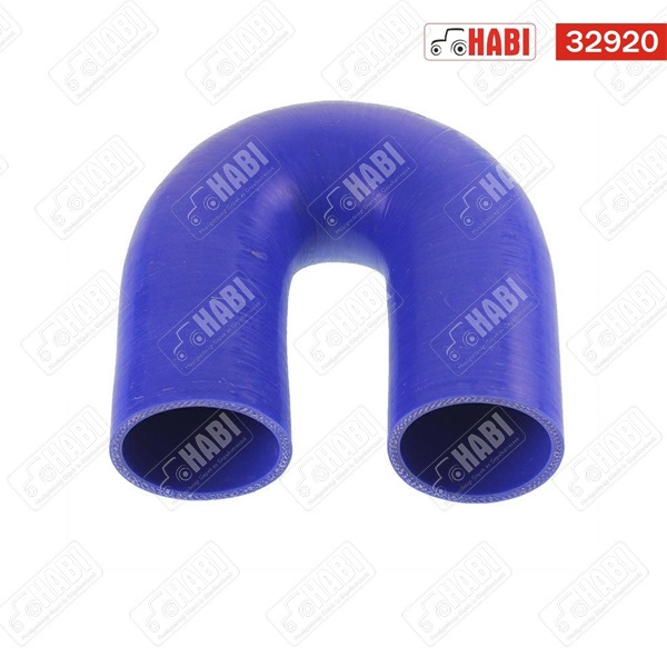 Vízcső vásznas könyök /szilikonos/ d=16 mm - 180° L=450x450 KÉK