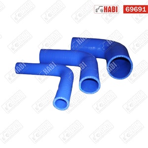Vízcső vásznas könyök /szilikonos/ d=16mm - 90° L=152x152