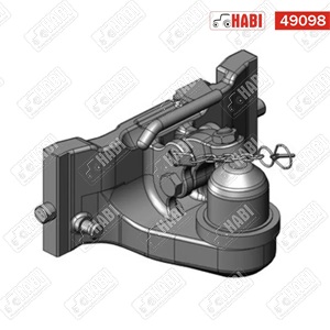 K80® Vonófej mechanikus, állítható magasságú 390/25/32 mm Scharmüller