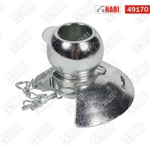 Vonórúd golyó vezetővel 3/3 kat. D=64 mm d=37 mm d(csapszeg)=17 mm