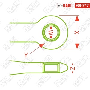 Vonószem hegeszthető d=40 mm 2,2 t Walterscheid