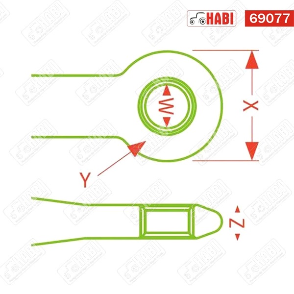 Vonószem hegeszthető d=40 mm 2,2 t Walterscheid