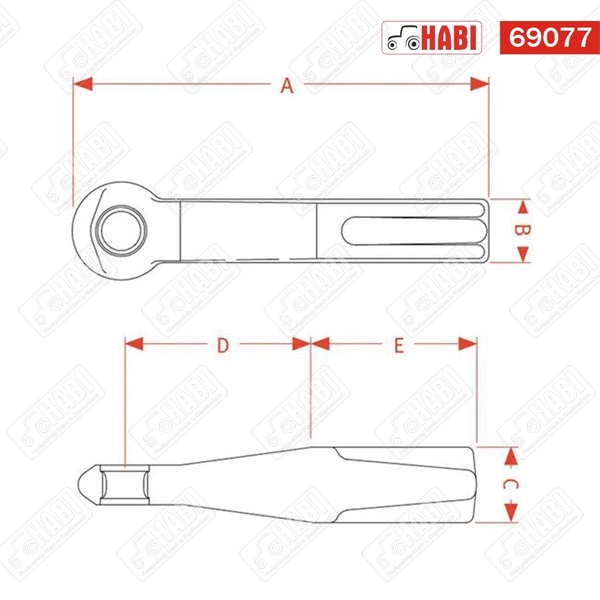 Vonószem hegeszthető d=40 mm 2,2 t Walterscheid