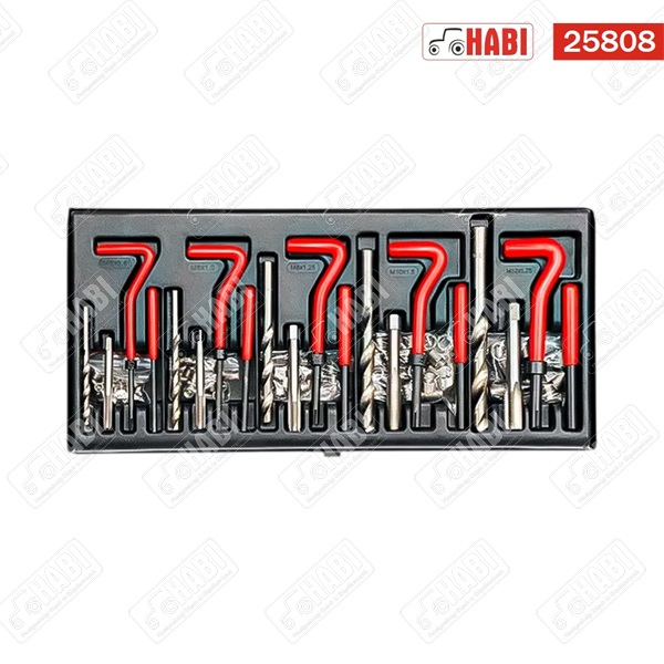YATO 131 részes menetjavító "helikol készlet" M5-M12