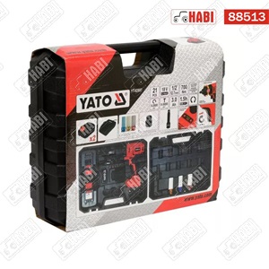 YATO YT-82807 Akkus ütvecsavarozó 18 V készlet 21 részes 1/2" 700 Nm