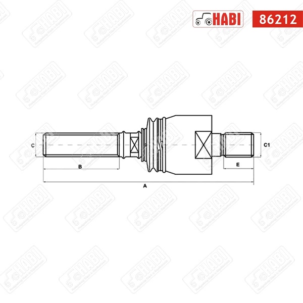 Zetor axiál csukló jobbos M18x1,5 ; M20x1,5