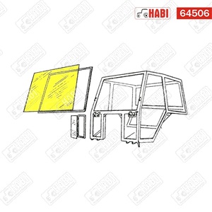 Zetor első szélvédő üveg /5611/